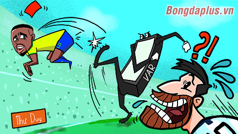 Biếm họa: Messi chửi oan VAR