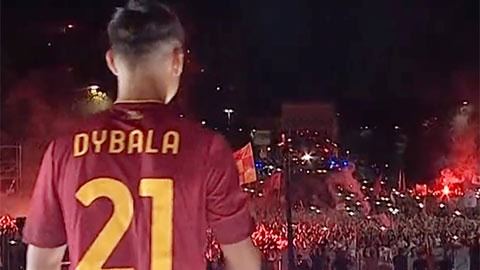 Paulo Dybala ra mắt hoành tráng ở Roma