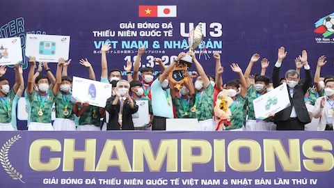Kết thúc giải bóng đá thiếu niên U13 Việt Nam – Nhật Bản: TP.HCM vô địch!